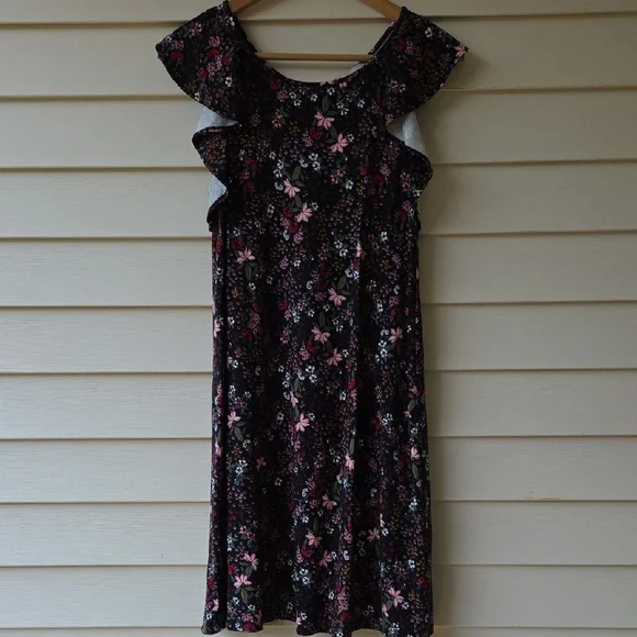 LOFT Multicolor Floral Dress - Picture 1 of 8